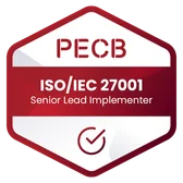 PECB ISO 27001 Senior Lead Implementer badge